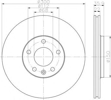 Диск тормозной - Behr-Hella 8DD355111831