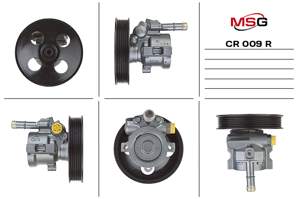 Насос ГУР восстановленный Chevrolet Rezzo 2005-, Daewoo Rezzo (klau) 2000-, Chevrolet Tacuma 2004- - MSG Rebuilding CR009R