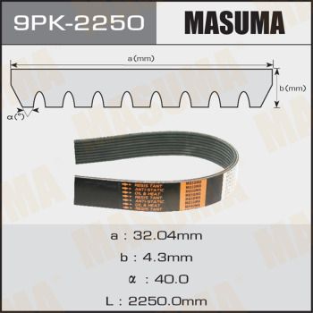 Амортизатор Masuma                9PK2250