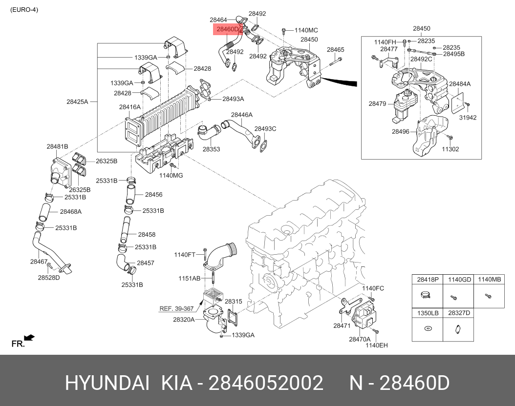 Ролик натяжной грм - Hyundai/Kia 2 846 052 002