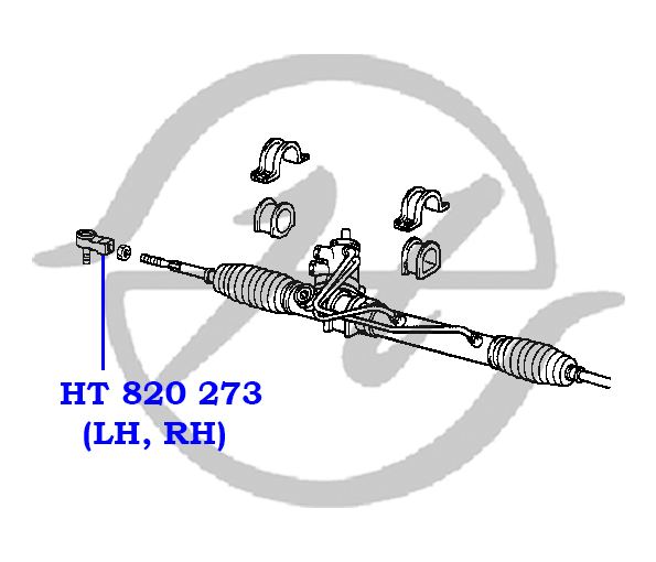 Наконечник рулевой тяги - Hanse HT820273