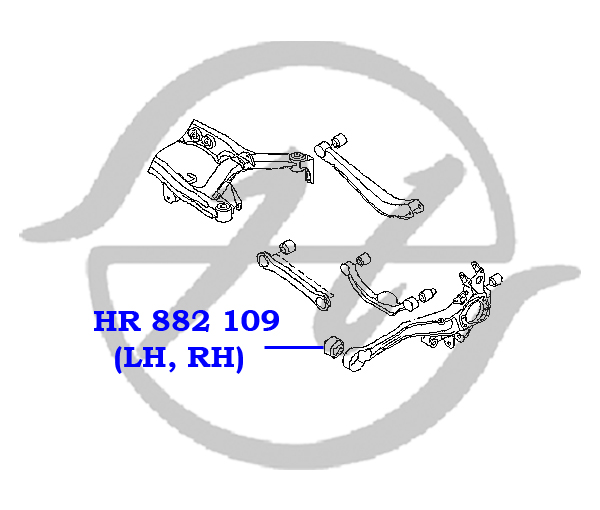Сайлентблок продольного рычага задней подвески - Hanse HR882109