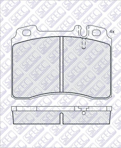 Колодки тормозные дисковые - SFEC BP000844