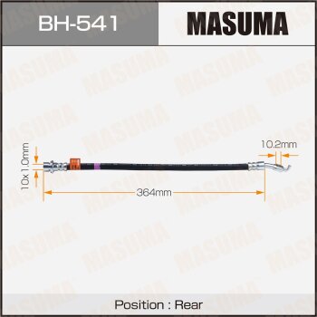 Шланг тормозной | зад | - Masuma BH541