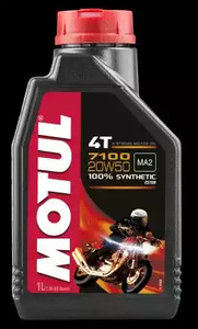 Моторное масло для мотоциклов 7100 4T SAE 20w50 1л - Motul 104103