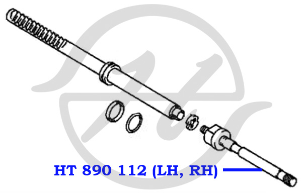 Тяга рулевая - Hanse HT890112