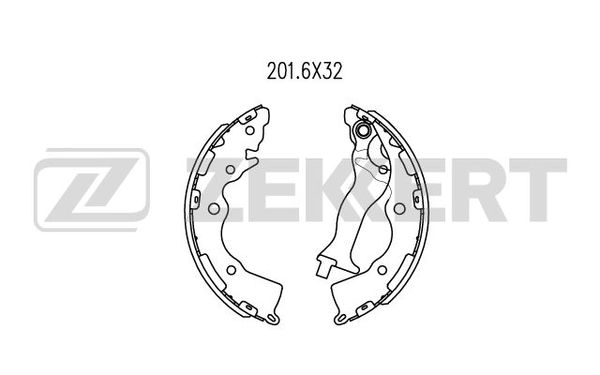 Колодки торм бараб задн hyundai accent iii 05- kia rio ii 05- Zekkert BK-4237 Киа Хендай 2328₽