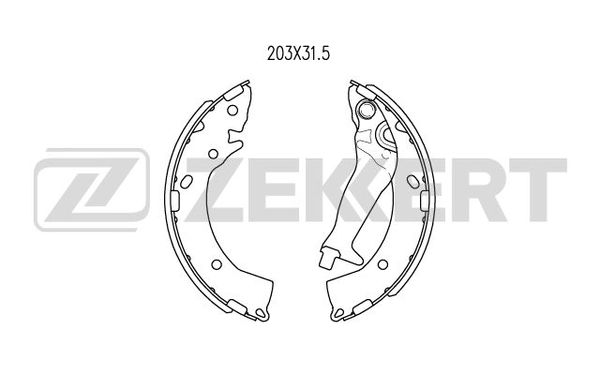 Колодки торм бараб задн hyundai getz 02- замена для bk-4033 Zekkert BK-4236 HYUNDAI GETZ 2189₽