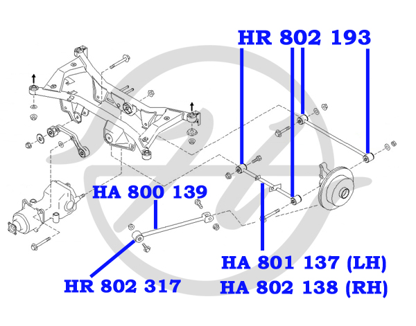 Сайлентблок - Hanse HR802317