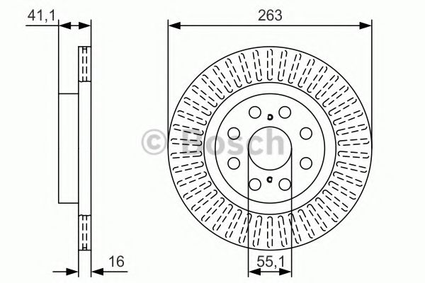 Диск тормозной | зад | - Bosch 0 986 479 T57