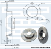 Диск тормозной зад. mazda 3/5 - Starke 179963