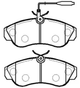 Колодки тормозные дисковые peugeot: Boxer(230) - HSB HP9551