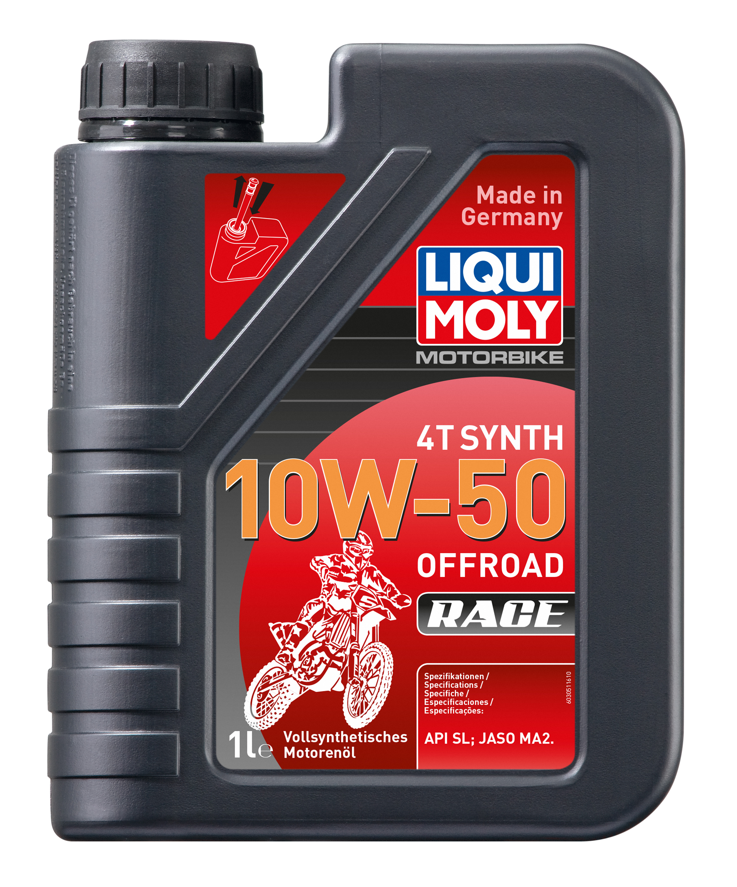 10w-50 Motorbike 4T Synth Offroad Race, 1л (синт.мотор.масло) - Liqui Moly 3051