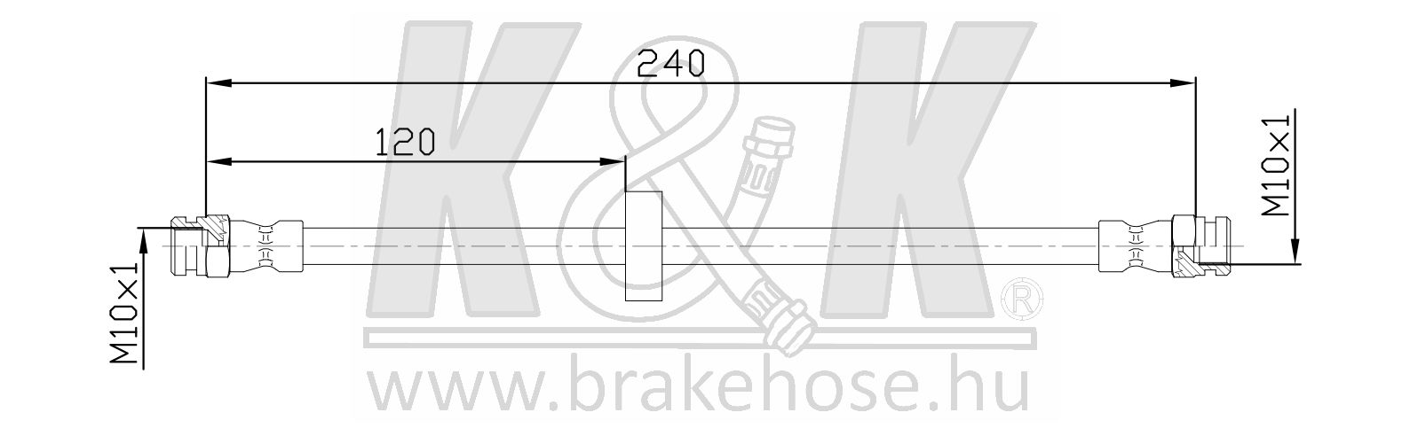 Тормозные шланги K&K - K&K FT8507
