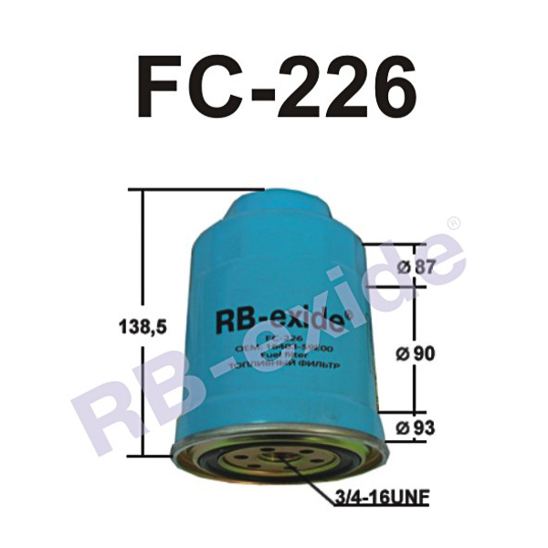 Фильтр топливный - Rb-exide FC226