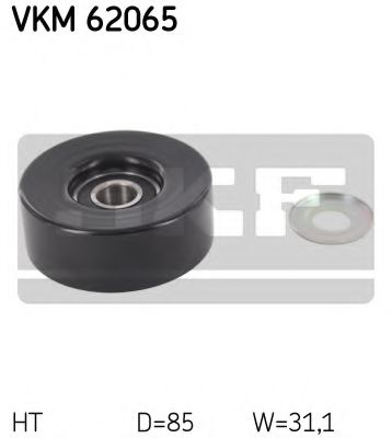 Ролик натяжной навесного оборудования - SKF VKM62065