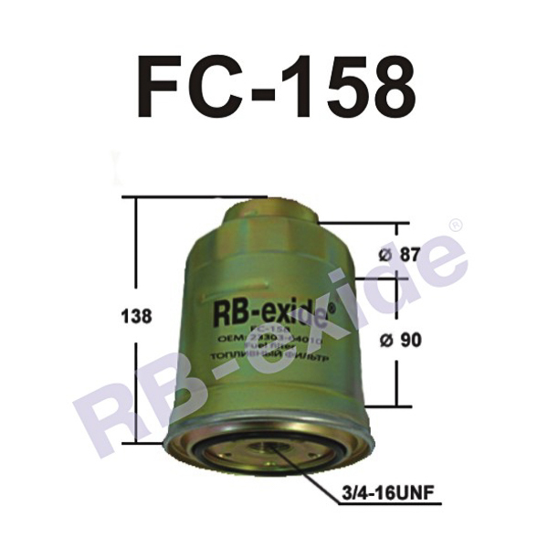 Фильтр топливный - Rb-exide FC158