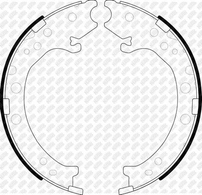 Колодки тормозные барабанные | зад | - NIBK FN8003