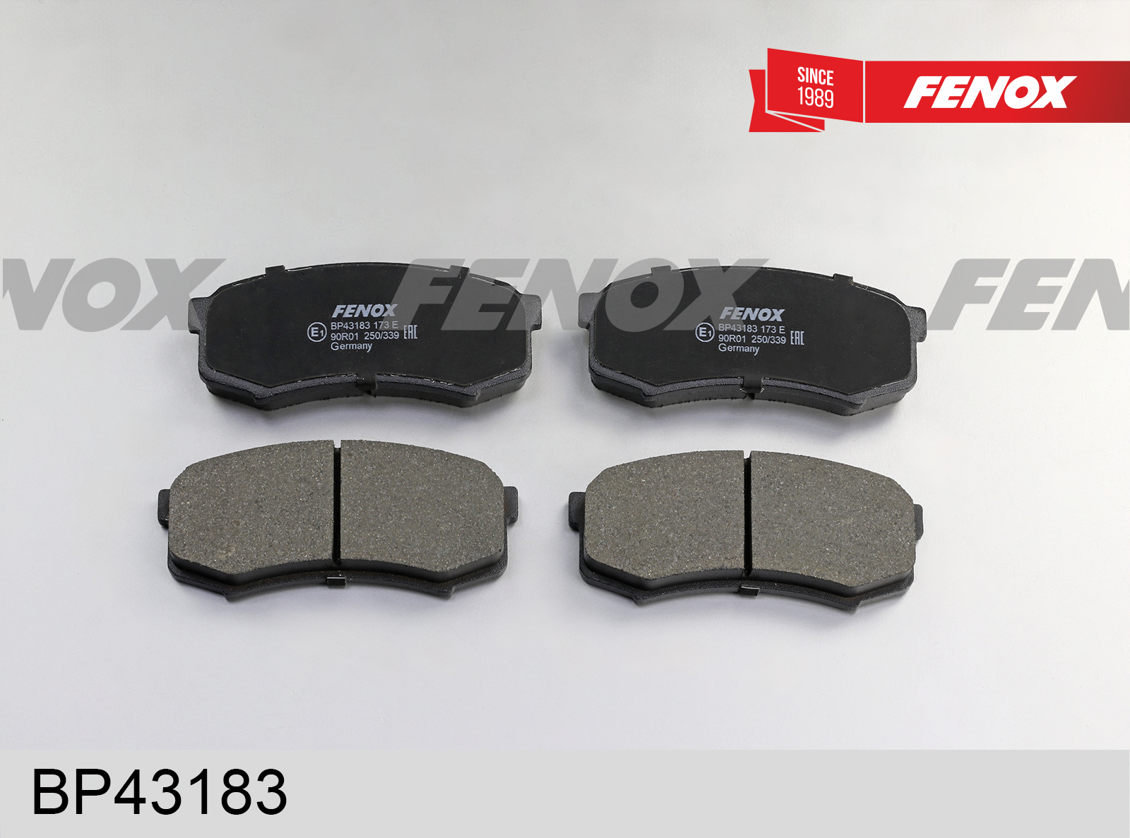 Колодки тормозные дисковые | зад прав/лев | - Fenox BP43183
