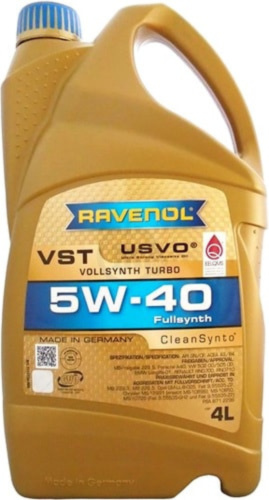 Моторное масло ravenol VST SAE 5w-40 ( 4л) new 4014835790193 - RAVENOL 4014835790193