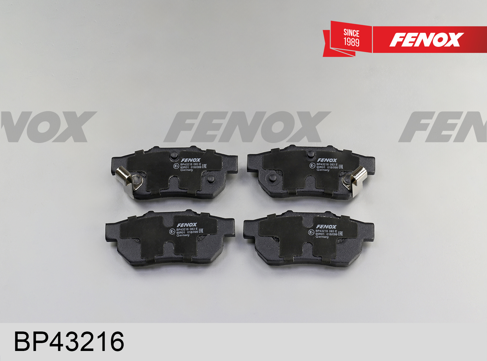 Колодки тормозные дисковые | зад прав/лев | - Fenox BP43216