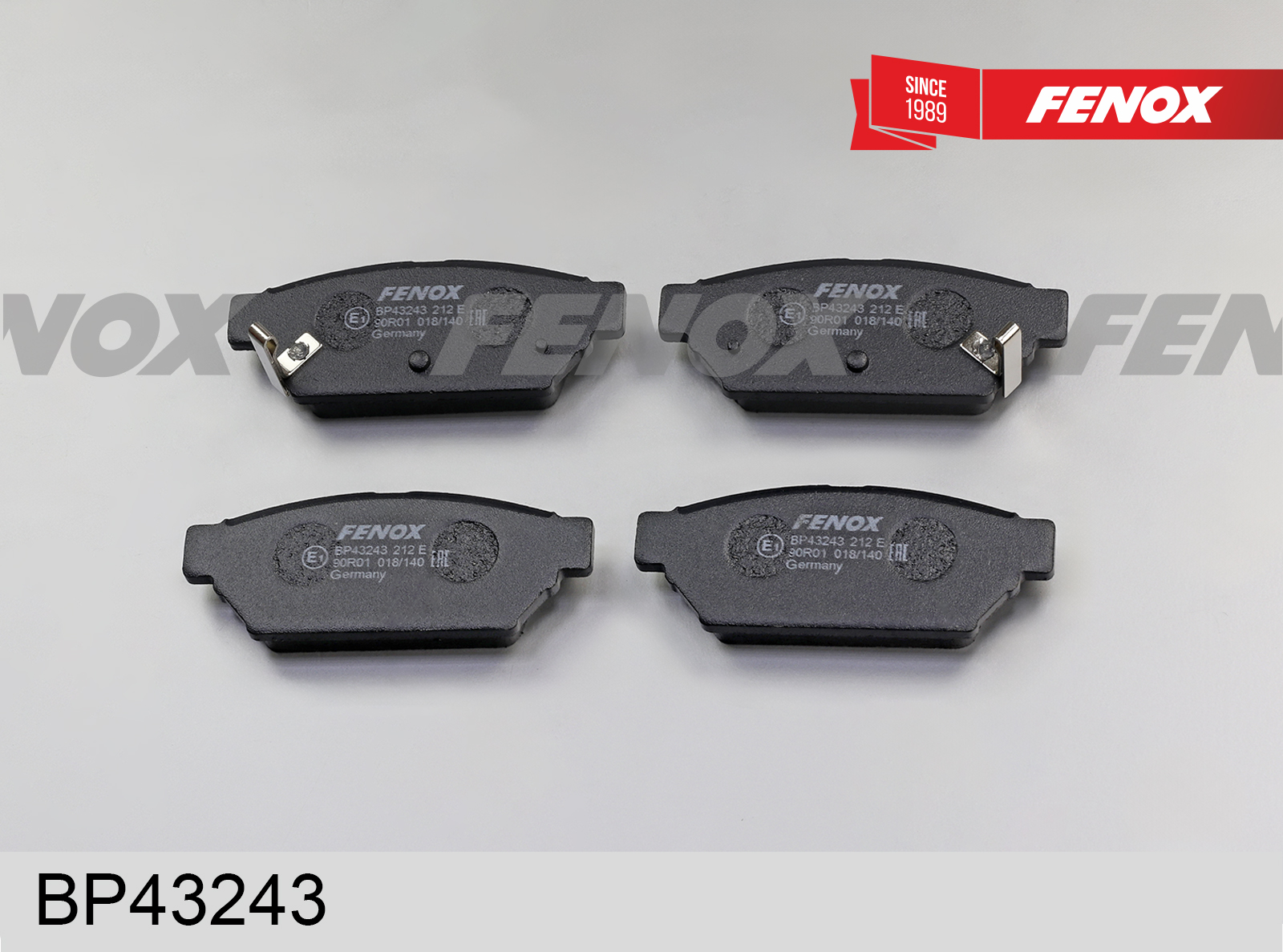 Колодки тормозные дисковые | зад прав/лев | - Fenox BP43243