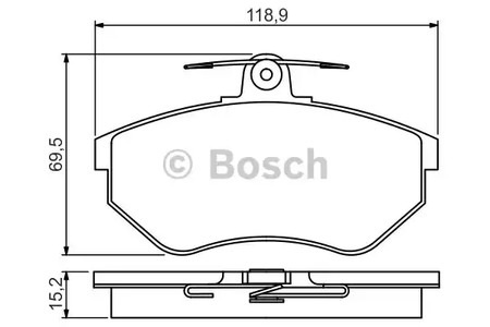 Колодки тормозные дисковые | перед | - Bosch 0 986 495 246