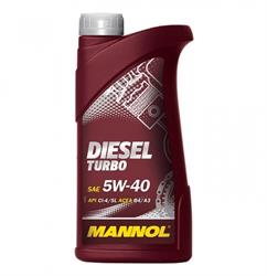 Масло моторное синтетическое diesel turbo 5w-40 1л - Mannol 1010