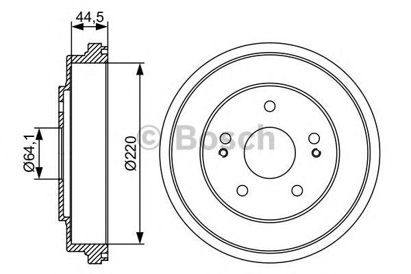 Барабан тормозной - Bosch 986477147