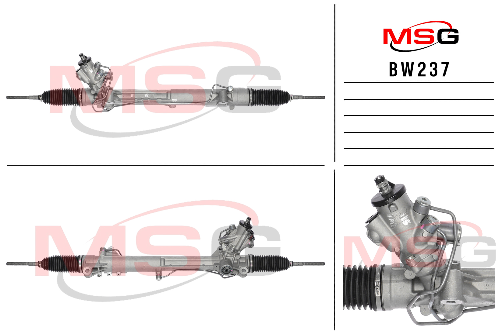 Новая рулевая рейка BMW 5 F07 Gran Turismo 2009-2017, BMW 7 F01 / F02 / F03 / F04 2008-2016, BMW - MSG BW237