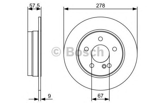 Диск тормозной - Bosch 986479409