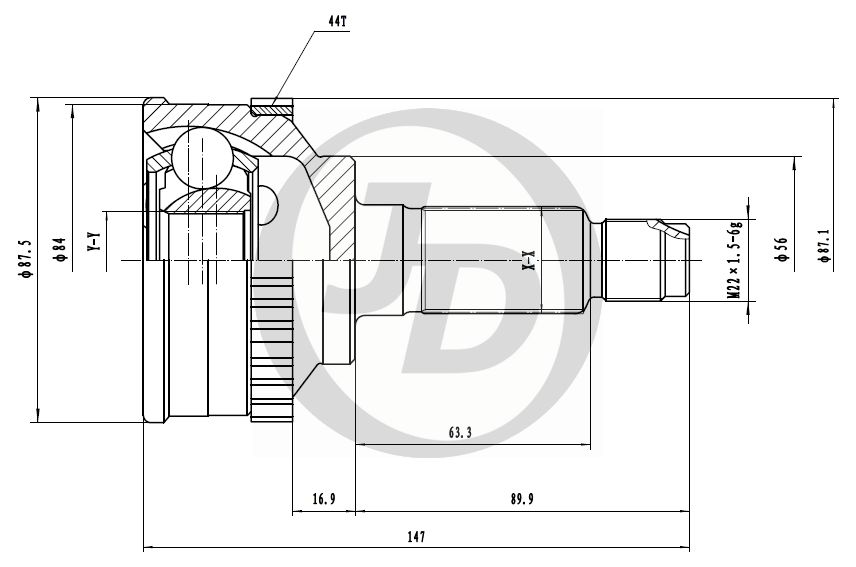 Шрус внешний АВS - JD JCT0169A