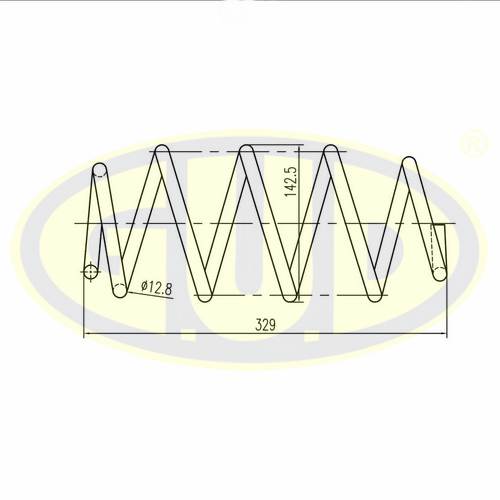 Пружина подвески | перед | - GUD GCS004261