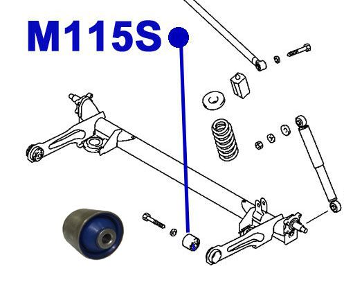 Сайлентблок балки моста - ФОРТУНА M115S