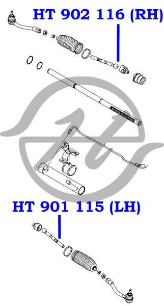 Рулевая тяга, правая. RIO II (2005-2011) - Hanse HT902116