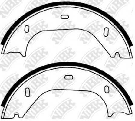 Колодки тормозные барабанные | зад | - NIBK FN0514