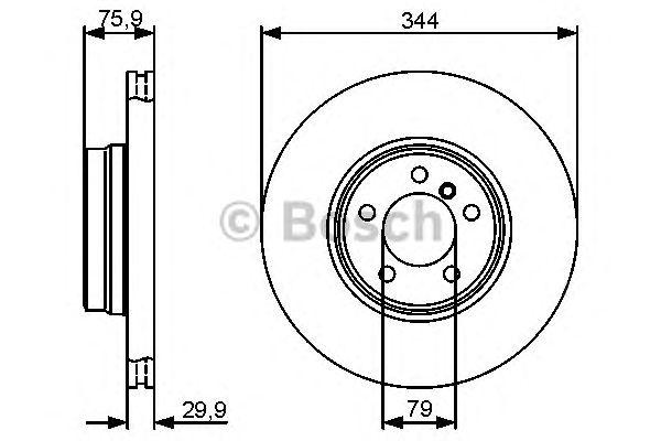 Диск тормозной - Bosch 986479475
