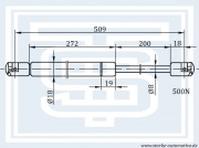 183-169_STARKE_Амортизатор багажника seat toledo i - Starke 183169