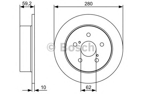 Диск тормозной - Bosch 986479520