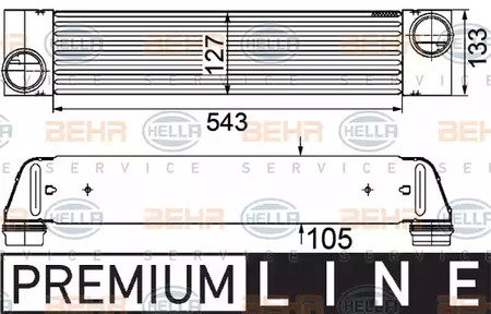 Интеркулер - Behr-Hella 8ML376746501