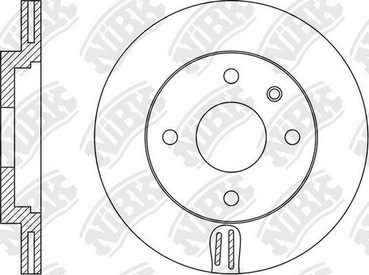 / rn1560v Диск тормозной | перед | - NIBK RN1560