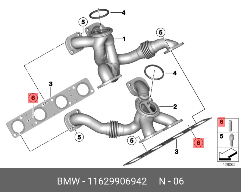 Стопорный штифт - BMW 11629906942