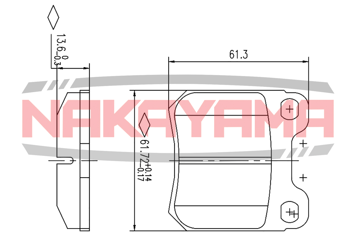 Колодки тормозные - Nakayama HP8393NY