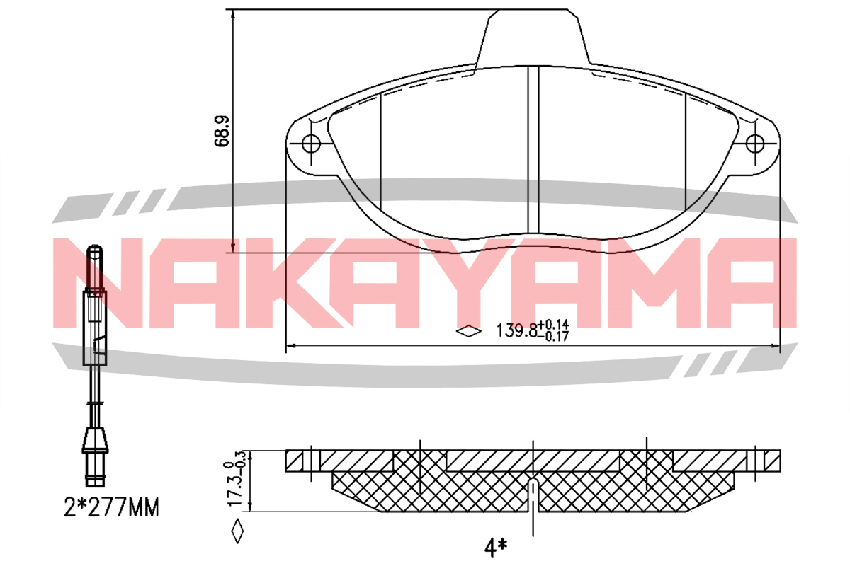 Колодки тормозные - Nakayama HP8161NY
