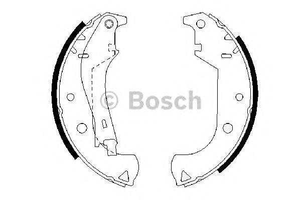 Колодки тормозные барабанные - Bosch 986487626
