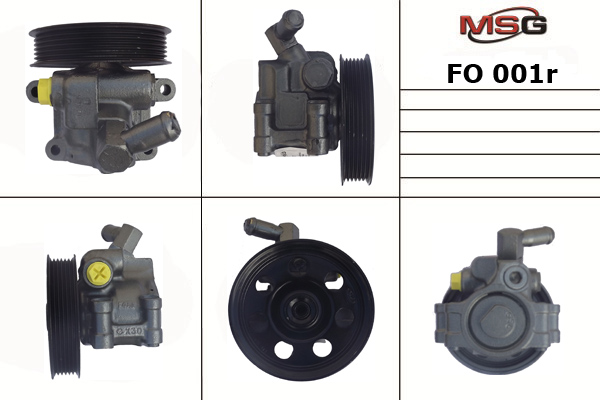 Насос ГУР восстановленный Ford Fiesta 1996-2001, Ford Mondeo 1992-, Ford Focus 1998-2004 - MSG Rebuilding FO001R