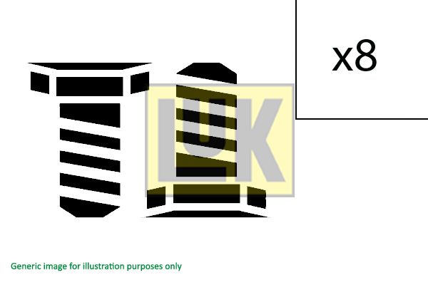 Комплект болтов, маховик - LUK 411 0228 10