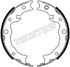 Комплект тормозных колодок, стояночная тормозная система | зад | - Trusting 110.343