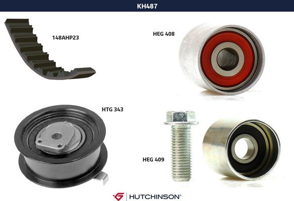 Комплект ремня ГРМ - Hutchinson KH 487