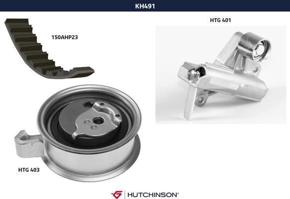 Комплект ремня ГРМ - Hutchinson KH 491